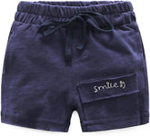 Fashion Boys Embroidered Solid Elastic Casual Pants