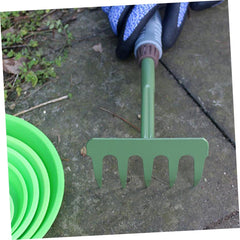 1Set Garden Hand Tools Shovel and Rake Durable Gardening Tools for Planting and Cultivating Comfortable Grip for Easy Use for Garden Lovers