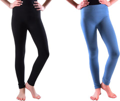 Girls Fleece Lined Leggings (Sold as Single, 2, 4 and 5 Pack)