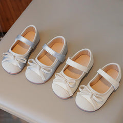 Baby Little Kid Glittery Mary Jane Dress Shoes Toddler Sparkl𝐞 Bow Ballerina Flats for Wedding Party Christmas