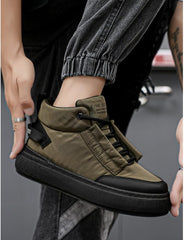 Felt Sole Wading Shoes for Men Fly Fishing Sport Boots Waterproof Lightweight Breathable Wide Non-slip Felt Bottom Quick Dry Warm Cotton Insole Casual Comfort Wear Mud Walking Hiking Booties