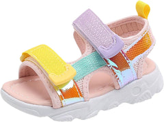 IWIHMIV Sport Sandals for Boys Girls Summer Breathable Sandals Toddler Boys Closed Toe Athletic Outdoor Walking Sandals