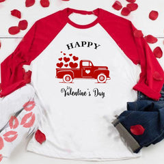 Girls Boys Valentine's Day Clothes Toddler Long Sleeve Graphic T-Shirt Tops Kids Crewneck Tees Top Basic Tee Shirts