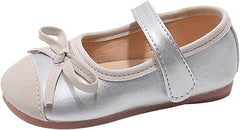 Baby Little Kid Glittery Mary Jane Dress Shoes Toddler Sparkl𝐞 Bow Ballerina Flats for Wedding Party Christmas
