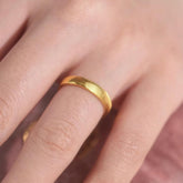 Gold Stackable Rings for Women Chunky Statement Rings Lymphatic Drainage Wellness Jewelry