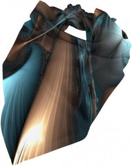 Abstract Blue Brown Dog Bandana Pet Scarf Accessories for Small Medium Dogs Cats Photo Prop, Triangle Pet Bandanas Adjustable Puppy Bib Washable Dog Kerchief Puppy Neckerchief