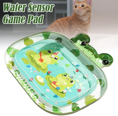 Cooling Mat for Dogs Cats,Ocean-Themed Cat Water Sensory Play Mat,Water Filled Cat Cooling Mat Three-Layer Thickening Cooling Mat for Dogs,Summer Cat Water Bed,Anti-Scratch Design Pet Water Mat