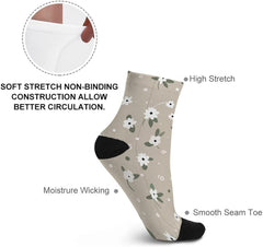 11.8 Inch Ankle Socks With Black Lines Socks for Women Men Low Cut Thin Sock Soft Moisture-Wicking Sock for Running Sports