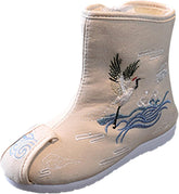 Toddler Pattern Cloth Shoes Children Embroidered Shoes Boys Shoes Boots Chinese New Year Shoes Cotton Boots for Boys