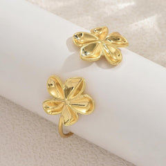 Gold Bangle Bracelets for Women Flower Bracelet Cuff Jewelry Gift for Her