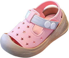 IWIHMIV Boys Athletic Sandals Baby Boy Sandals Girls Lightweight Summer Closed Toe Non Slip Soft Bottom Water Shoes