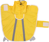 Dog Raincoat Reflective Adjustable Pet Jacket Rain Poncho Hoodie Small Dog Raincoat Yellow Lightweight Windproof Suitable for Small Medium Large Dogs (No. 18)