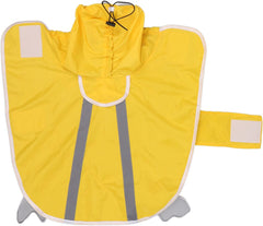 Dog Raincoat Reflective Adjustable Pet Jacket Rain Poncho Hoodie Small Dog Raincoat Yellow Lightweight Windproof Suitable for Small Medium Large Dogs (No. 18)