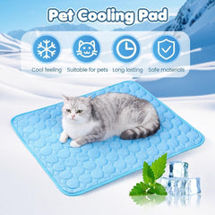 Dog Cooling Mat, 2025 New Pet Water Cooling Bed - Washable & Reusable Cool Pads for Dogs, Summer Blanket for Dogs Cats, Instant Relief Cool Mat for Kennel/Crate/Couch (Gray, X-Large)