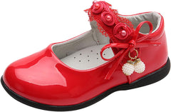 Girls Mary Jane Shoes School Kids Uniform Flat Ballet Strap Dress Formal Slip-On Shoes Performance Girl Church Shoes