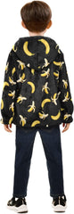 CHIFIGNO Yellow Bananas Black Toddler Boy Comfy Thick Fleece Outerwear Jackets with Polar Fleece Lining 3T