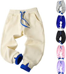 Boys and Girls Middle and Large Children Spring and Fall Cotton Sports Pants Sweatpants Teens Pants Boys