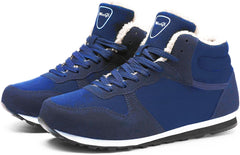 Hiking Boots Women Comfortable Outdoor Anti-Slip Ankle Barefoot Boots Lace Up Fur Lined Casual Booties Woman Hiking Shoes