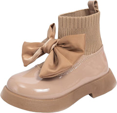 IWIHMIV Toddler Ankle Boots Toddler Girl Fall Boots Girls Socks Shoes Girls Boots Kids Ankle Boots Dress Boot for Toddler