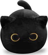 Soft Black Cat Plush Toy Pillow - Stuffed Animal for Kids, Boys & Girls Gifts