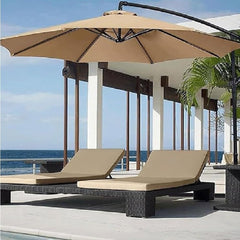 Garden Umbrella Replacement Canopy 6 Ribs 8 Ribs Patio 6.6ft/7.5ft/9ft/10ft Replacement Umbrella Covers, Patio Umbrella Canopy Parasol Top Cover Polyester Cloth(Dark Green,2m/6.5ft(8ribs))