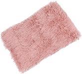 Happyyami 1pc Comfortable Plush Pet Blanket for Dogs Cats Light Grey Warm Mat for Pets for Beds Crates Soft Fleece Material