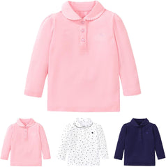 Children's Boy Long Sleeve π£πΌπΉπΌ Solid Color Button T-Shirts Tops Toddler Spring Sweatshirt Pullover Clothing