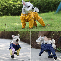 Dog Boot Leggings,Waterproof Dog Pants,Anti-Slip Dog Shoes,Pet Paws Protector for Small Medium Dogs,Adjustable Suspender Boots for Dogs,Outdoor Walking Running Hiking Booties