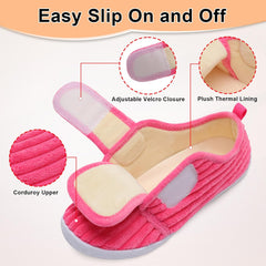 L-RUN Barefoot Womens & Men Soft House Slippers - Lightweight Indoor & Outdoor Slippers - Adjustable Home Shoes