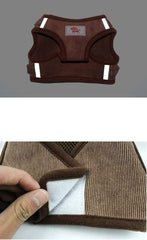 Pet Harness and Leash, Dog Vest Harness with Reflective Adjustable Neck and Chest Strap Breathable for Puppy Small Medium Dog (S, Red)