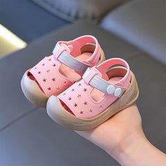 IWIHMIV Boys Athletic Sandals Baby Boy Sandals Girls Lightweight Summer Closed Toe Non Slip Soft Bottom Water Shoes