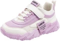 IWIHMIV Kids Athletic Slip-On Comfortable Running Shoes for Boys and Girls Thick Bottom Non Slip Sneakers for Kids