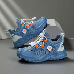 Boys Girls Sneakers Kids Shoes,Lightweight Breathable Strap Athletic Running Shoes Casual Fashion Footwear