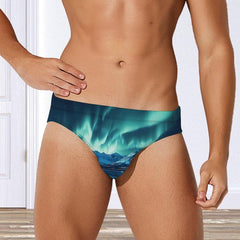 Aurora Lake Men's Swimsuit Brief Beach Shorts Bikini Swimwear Sexy Swimming Trunks