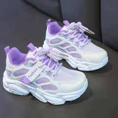 Boys Girls Shoes Kids Sneakers Lightweight Mesh Breathable Pre-School Running Shoes Casual Fashion Footwear