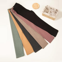 6 Pack Toddler Girl Solid Leggings Soft Comfortable Ankle Length Leggings Kids Stretchy High Waist Pants