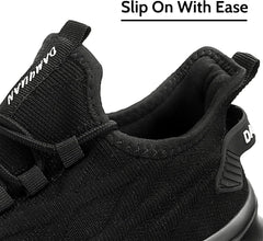 EGMPDA Womens Walking Shoes Slip On Tennis Athletic Runnings Sneakers Casual Fashion Lightweight for Work Travel Gym Sports