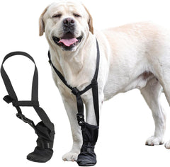 Dog Front Paws Protective Boot Paws Healing Shoes Adjustable Waterproof Dog Shoe Wound Care Footwear for Wood Recovery