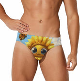Butterfly Flower Men's Swimsuit Brief Beach Shorts Bikini Swimwear Sexy Swimming Trunks