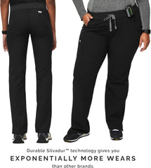 FIGS Kade Cargo Scrub Pants for Women — Classic Fit, Straight Leg, 4 Pockets, Yoga Waistband, Anti-Wrinkle