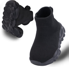 Boys and Girls Indoor Non-Slip Baby Toddler Shoes Breathable mesh Surface Lightweight Elastic Socks Shoes Memory Soles Protect Toes Outdoor Sneakers