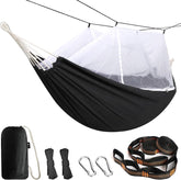 Anyoo Camping Hammock with Mosquito Netting and Tree Straps - Sturdy Up to 450lbs for Outdoor, Backyard, Backpacking, Hiking