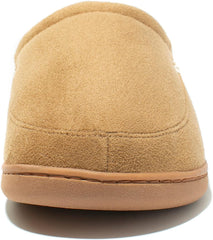 NewDenBer Men's Warm Memory Foam Suede Plush Fleece Lined Slip on Indoor Outdoor Clog House Slippers