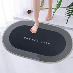 Bathroom Floor Mat 23" x 15", Ultra Soft Super Absorbent Bath Mat, Bathroom Rugs Non Slip Washable, Quick Dry Shower Mats