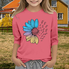 Girls Size 8 Tops Casual Solid Color Round Neck Seven Cuff T Shirt Top 3 13 Years Girls Size 8 Tops