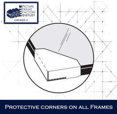 (1) 11x17 Black Picture Frame | 1.25" Black Matte Moulding | By Picture Frame Factory Outlet