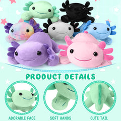 Axolotl Plush Toy,Soft Cute Axolotl Stuffed Animal Plushies,Axolotl Stuffed Animal Toy for Kids, Cute Plushies Axolotl Pillow Doll.Multicolored