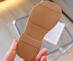 Girl's Mary Jane Dress Shoes Ballet Flat with Rhineston𝐞 Strap for Part𝐲 Wedding Birthday Girls Slides with Sayings