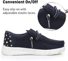 Ahannie Boys Girls Loafers Toddler Kids Slip On Casual Mesh Shoes(Toddler/Little Kid/Big Kid)