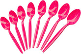 Hot Pink Plastic Forks (50 Pieces) - Hot Pink Forks for Parties, Durable Plasticware, Colored Plastic Forks, Plastic Utensils, Disposable Cutlery for Occasions, Party Plastic Fork, Blue Orchards